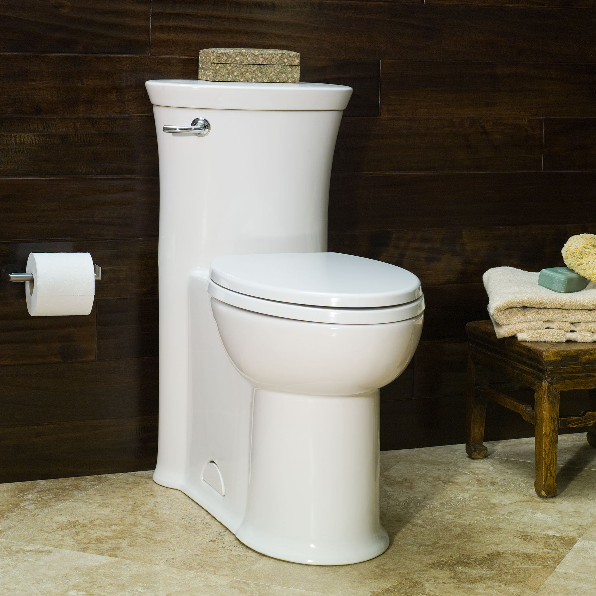 Tropic® One-Piece 1.28 gpf/4.8 Lpf Chair Height Elongated Toilet With Seat